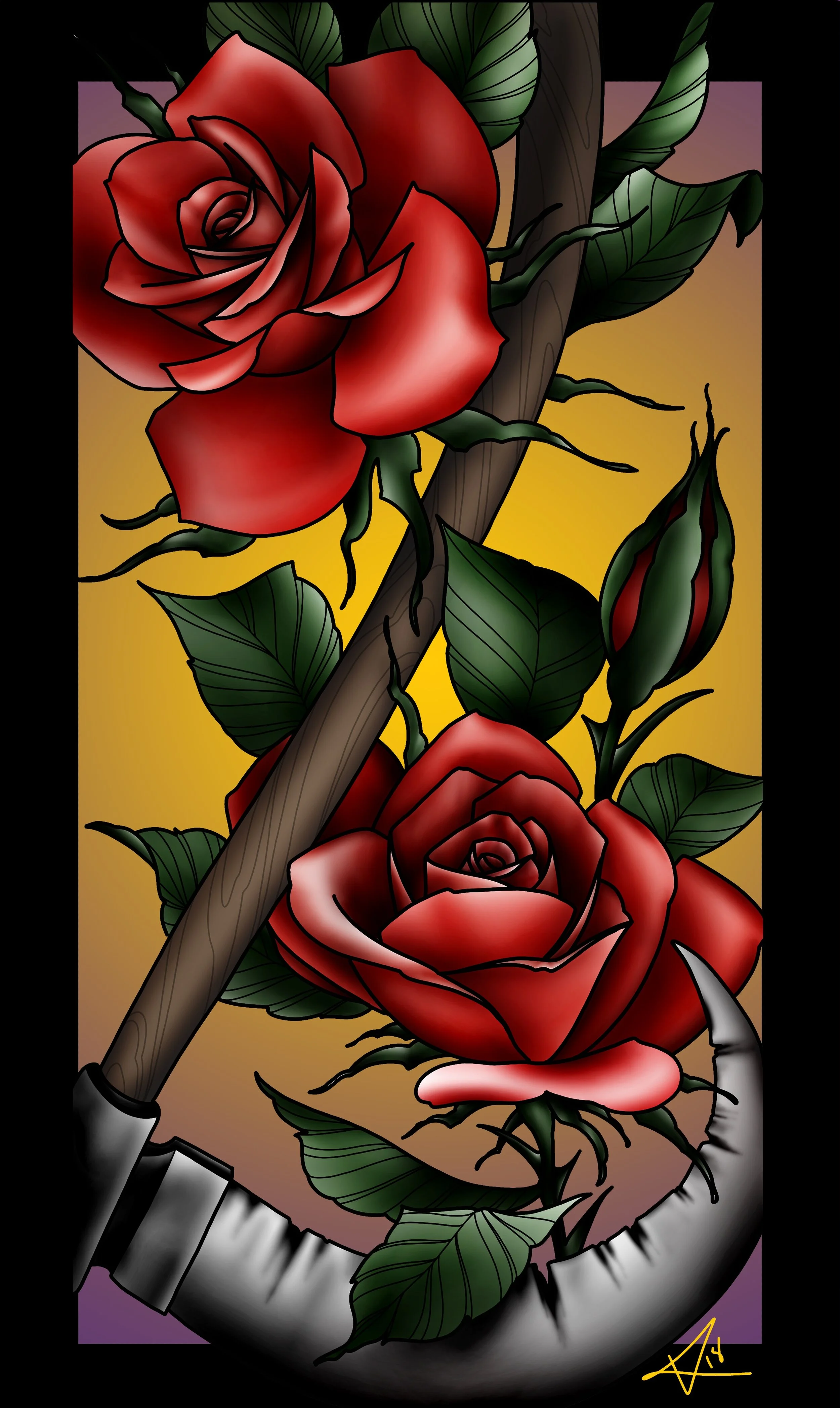 Rose 1 by Artist Andrew Katz — LKMNDD